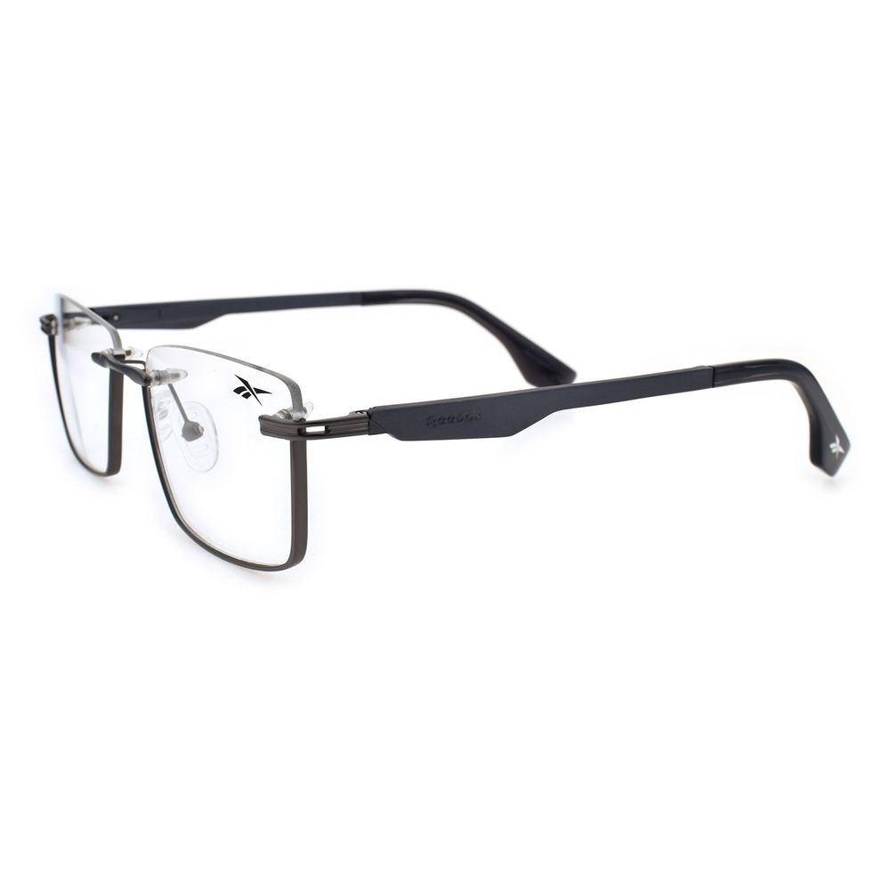 LV.MT.0870-2230.1 Armacao Para Oculos de Grau Masculino Reebok Metal Quadrado Onix -3-